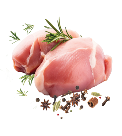 Raw pigeon meat used in this recipe